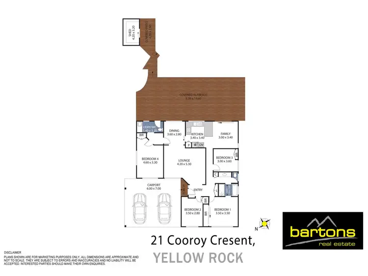 Floorplan of Homely house listing, 21 Cooroy Crescent, Yellow Rock NSW 2777