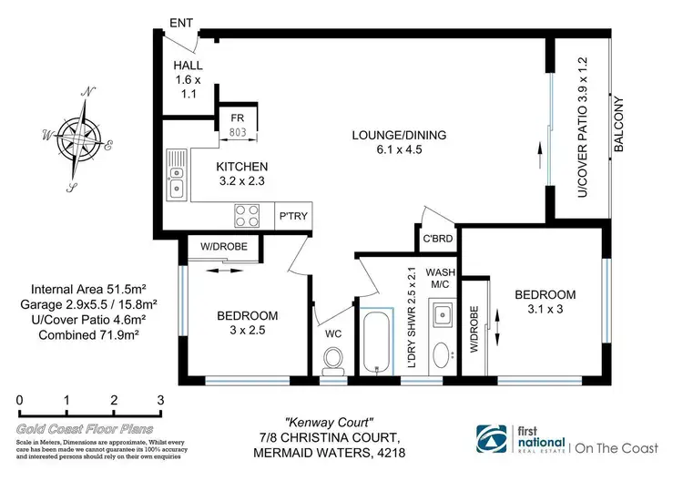 Floorplan of Homely apartment listing, 7/8 Christina Court, Mermaid Waters QLD 4218