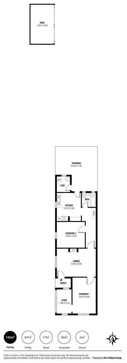 Floorplan of Homely house listing, 8 Lawrence Avenue, Woodville South SA 5011
