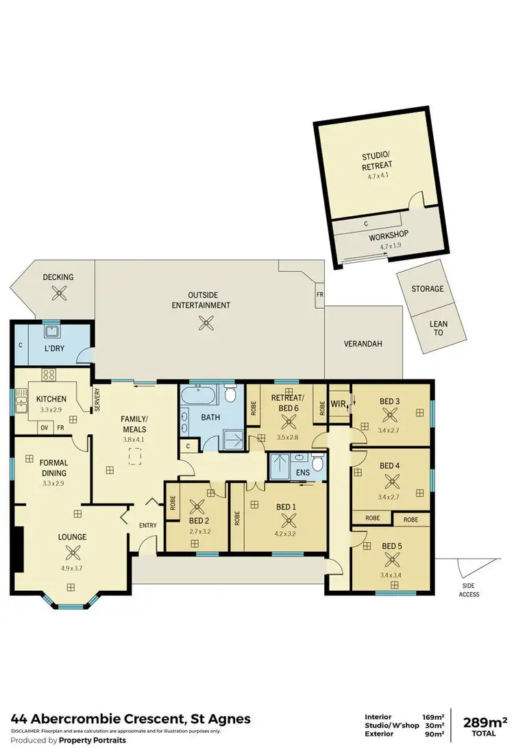 Floorplan of Homely house listing, 44 Abercrombie Crescent, St Agnes SA 5097