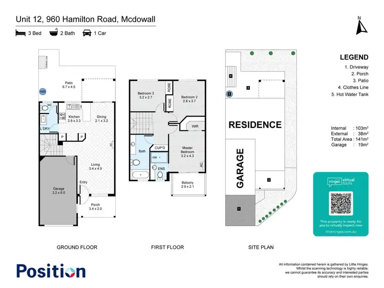 Floorplan of Homely townhouse listing, 12/960 Hamilton Road, Mcdowall QLD 4053