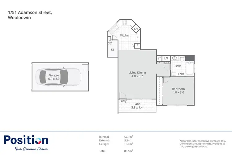Floorplan of Homely house listing, 1/51 Adamson Street, Wooloowin QLD 4030