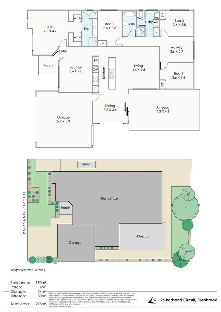 Floorplan of Homely house listing, 26 Rodsand Circuit, Ellenbrook WA 6069