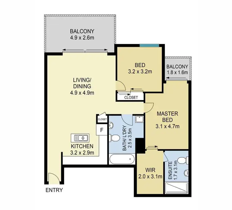 Floorplan of Homely unit listing, 19/52 Latham Street, Chermside QLD 4032