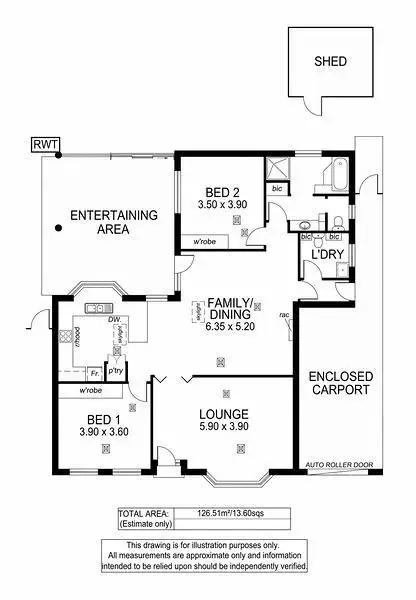 Floorplan of Homely house listing, 4 Glamis Avenue, Seacombe Gardens SA 5047