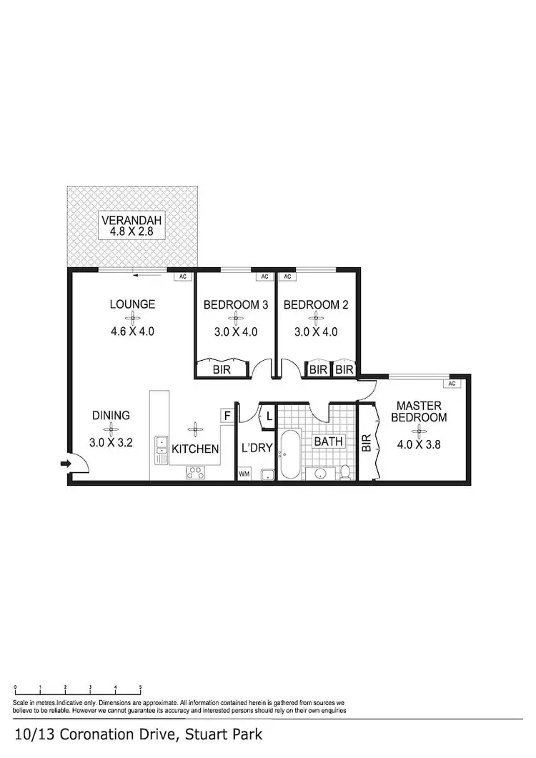 Floorplan of Homely unit listing, 10/13 Coronation Drive, Stuart Park NT 820
