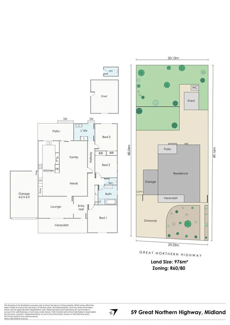 Floorplan of Homely house listing, 59 Great Northern Highway, Midland WA 6056