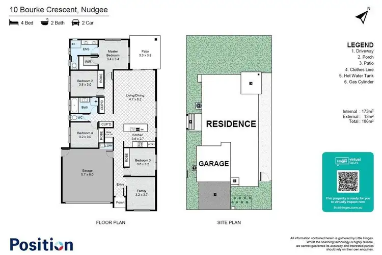 Floorplan of Homely house listing, 10 Bourke Crescent, Nudgee QLD 4014