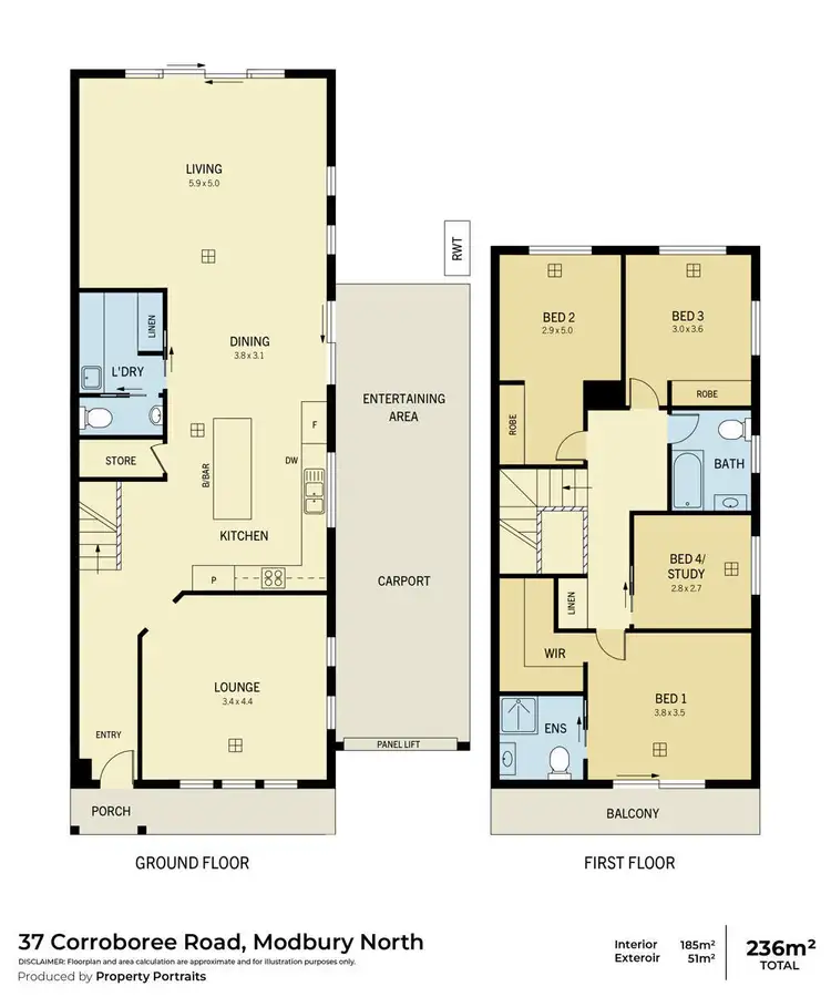 Floorplan of Homely house listing, 37 Corroboree Road, Modbury North SA 5092