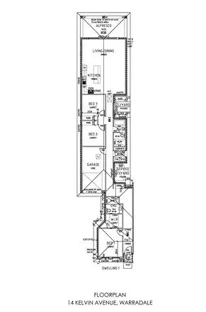 Floorplan of Homely house listing, 14 Kelvin Avenue, Warradale SA 5046