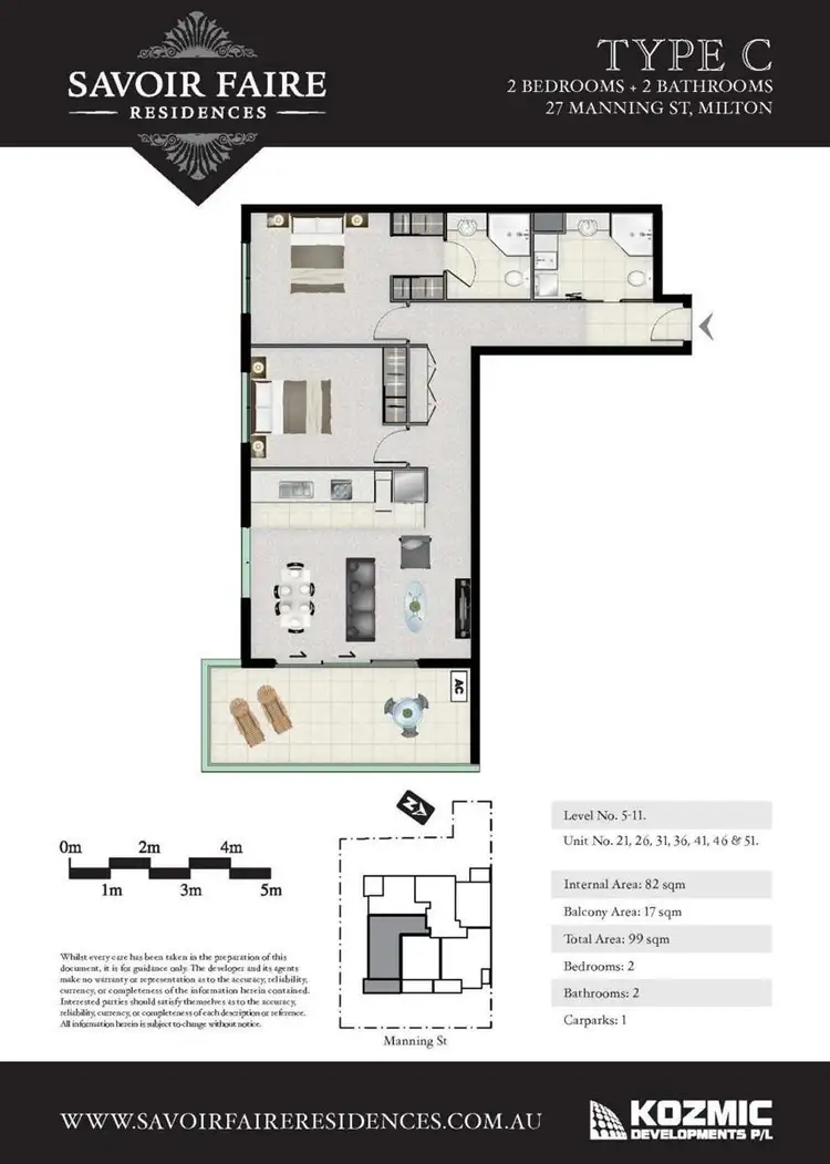 Floorplan of Homely house listing, 21/27 Manning Street, Milton QLD 4064