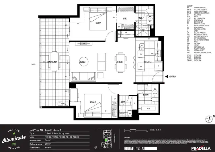 Floorplan of Homely house listing, 10509/321 Montague Road, West End QLD 4101