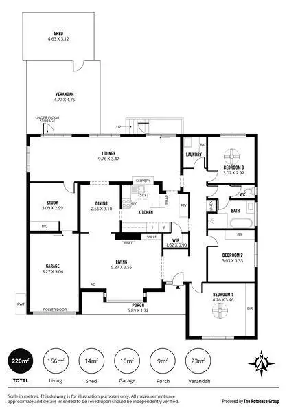 Floorplan of Homely house listing, 2 Pine Avenue, Seacliff SA 5049