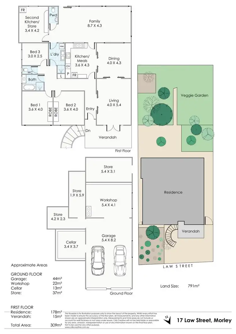 Floorplan of Homely house listing, 17 Law Street, Morley WA 6062