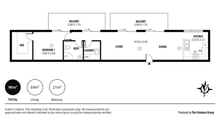 Floorplan of Homely unit listing, 312/160 Fullarton Road, Rose Park SA 5067