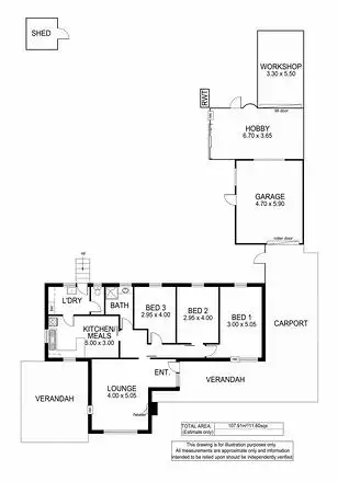 Floorplan of Homely house listing, 370 Diagonal Road, Sturt SA 5047