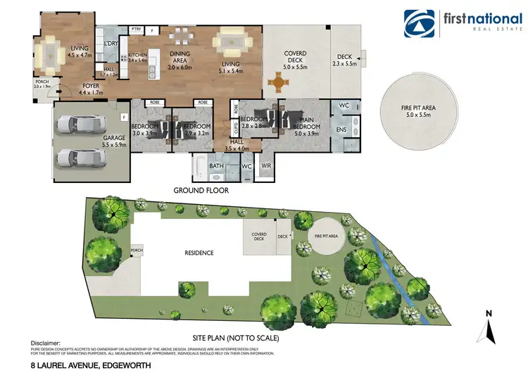 Floorplan of Homely house listing, 8 Laurel Avenue, Edgeworth NSW 2285