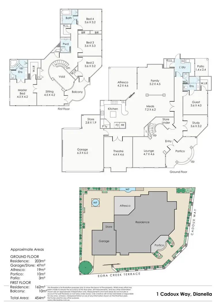 Floorplan of Homely house listing, 1 Cadoux Way, Dianella WA 6059