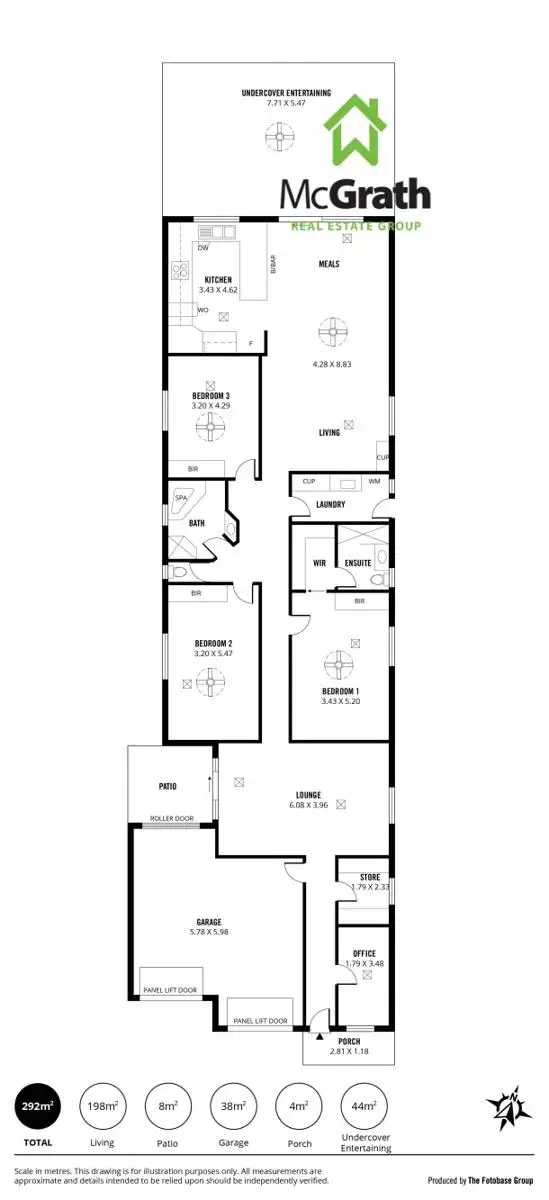 Floorplan of Homely house listing, 3A Lanark Avenue, Seaton SA 5023