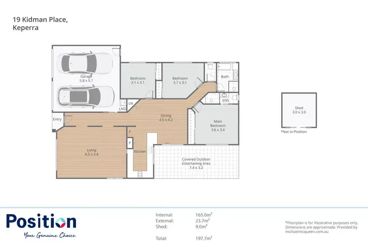 Floorplan of Homely house listing, 19 Kidman Place, Keperra QLD 4054