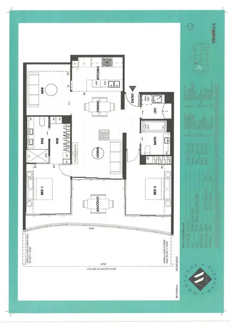 Floorplan of Homely house listing, 20111/1 Ferry Road, West End QLD 4101