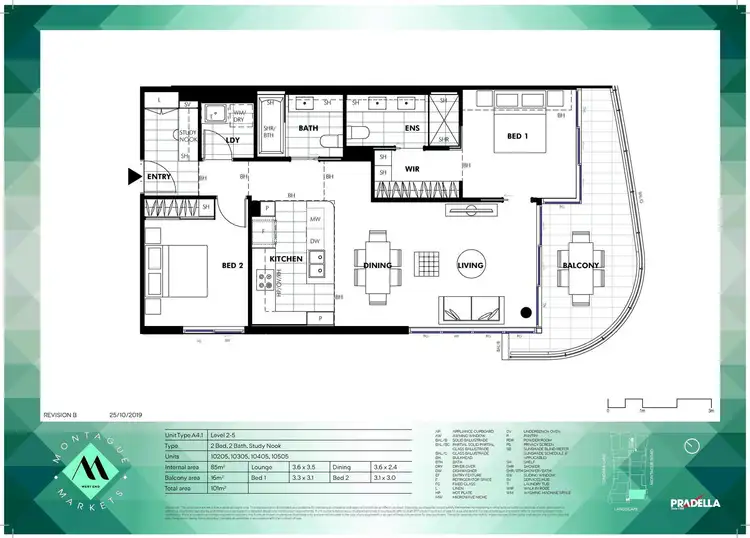 Floorplan of Homely house listing, 10405/405 Montague Road, West End QLD 4101