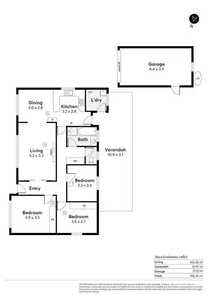 Floorplan of Homely house listing, 2 Opal Street, Kidman Park SA 5025