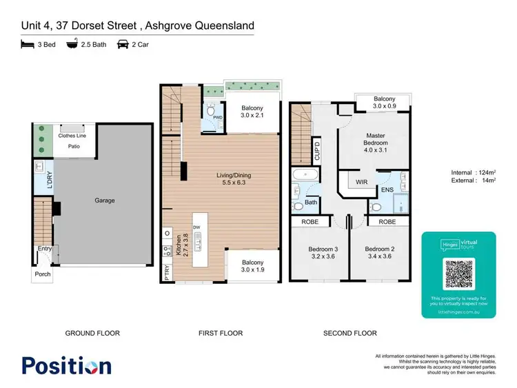 Floorplan of Homely townhouse listing, 4/37 Dorset Street, Ashgrove QLD 4060