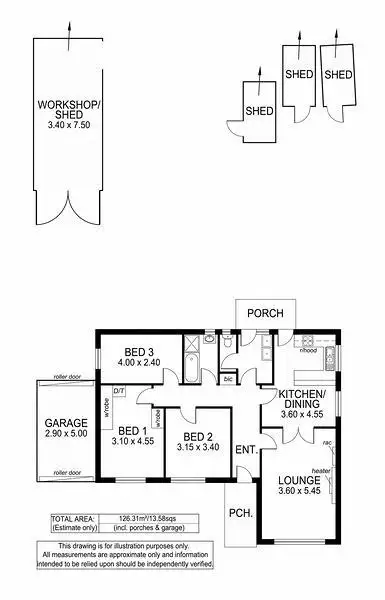 Floorplan of Homely house listing, 26 Stewart Street, Henley Beach SA 5022