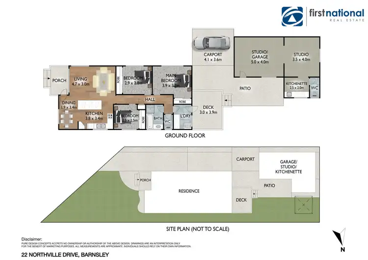 Floorplan of Homely house listing, 22 Northville Drive, Barnsley NSW 2278