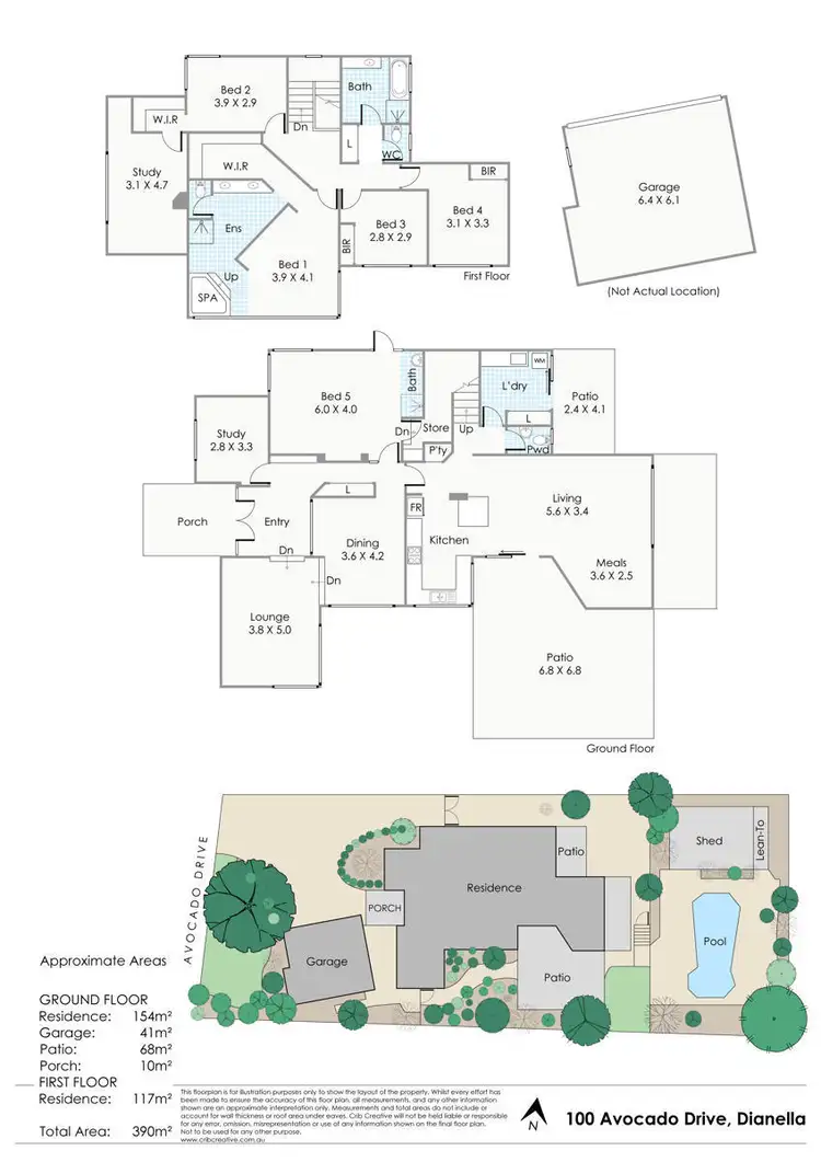 Floorplan of Homely house listing, 100 Avocado Drive, Dianella WA 6059