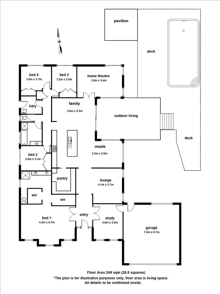Floorplan of Homely house listing, 1 Jones Court, Beaconsfield VIC 3807