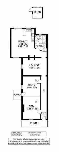 Floorplan of Homely house listing, 46 Glebe Street, Alberton SA 5014