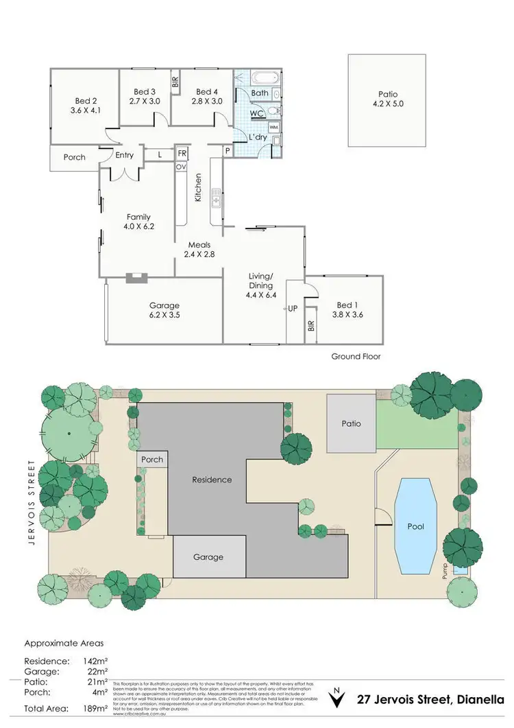 Floorplan of Homely house listing, 27 Jervois Street, Dianella WA 6059