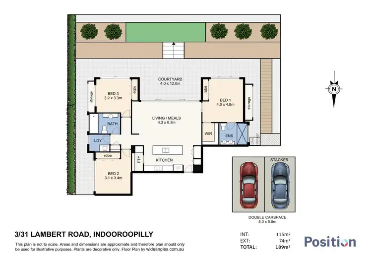 Floorplan of Homely house listing, 3/31 Lambert Road, Indooroopilly QLD 4068