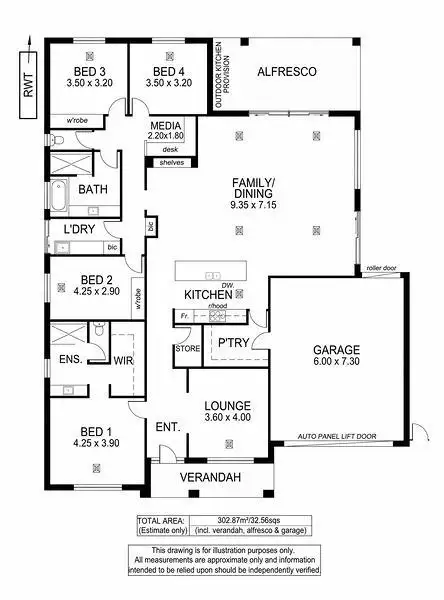 Floorplan of Homely house listing, 8 Warunda Avenue, Seaview Downs SA 5049