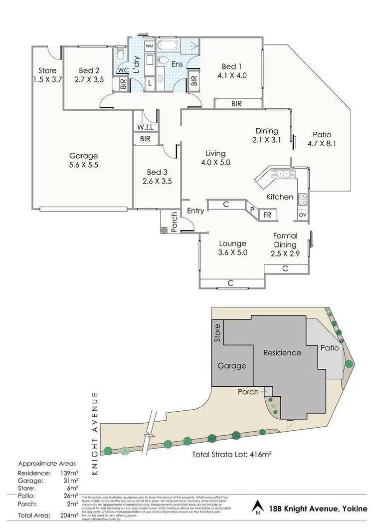 Floorplan of Homely house listing, 18B Knight Avenue, Yokine WA 6060