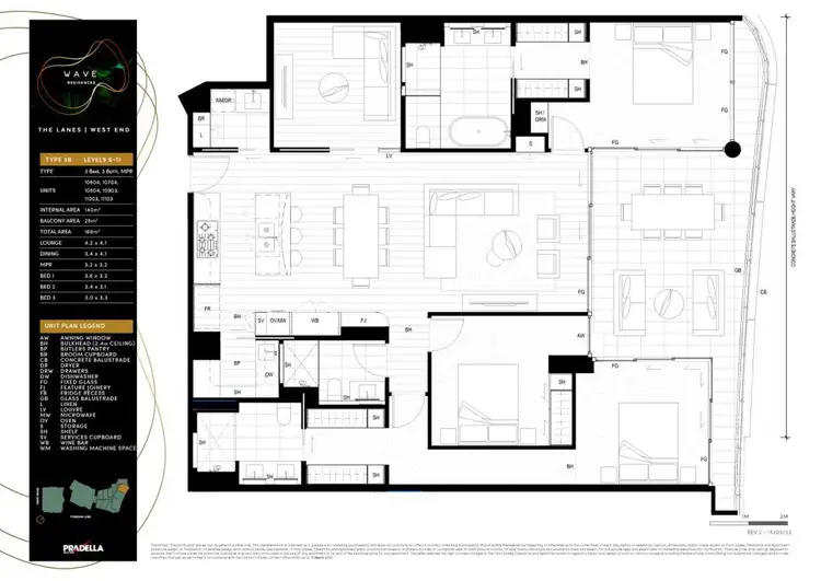 Floorplan of Homely house listing, 11103/45 Tondara Lane, West End QLD 4101