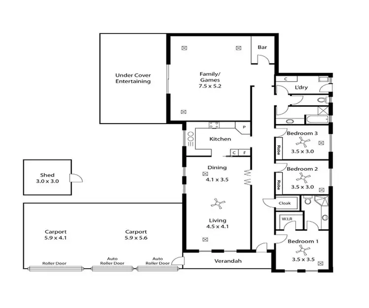 Floorplan of Homely house listing, 23 Plane Tree Drive, Craigmore SA 5114