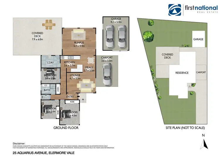 Floorplan of Homely house listing, 25 Aquarius Avenue, Elermore Vale NSW 2287