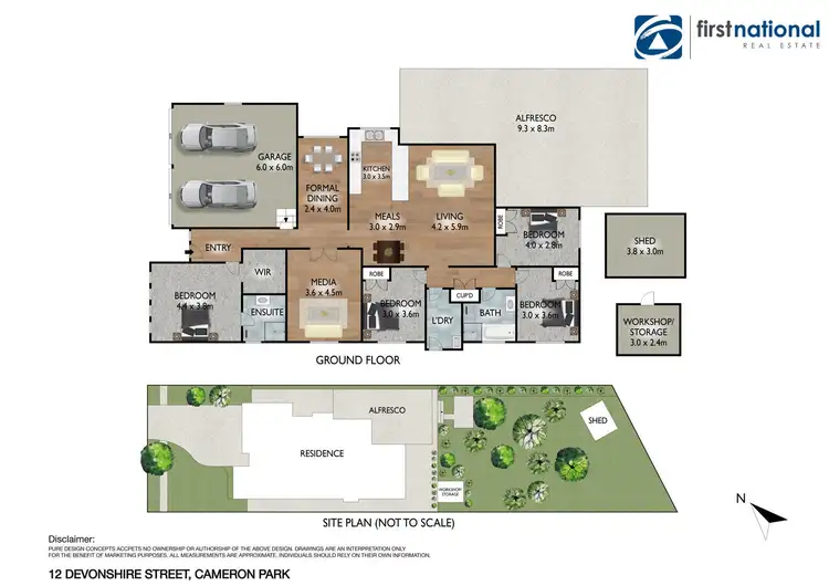 Floorplan of Homely house listing, 12 Devonshire Street, Cameron Park NSW 2285