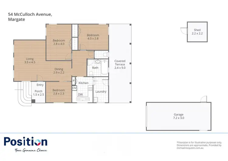 Floorplan of Homely house listing, 54 McCulloch Avenue, Margate QLD 4019