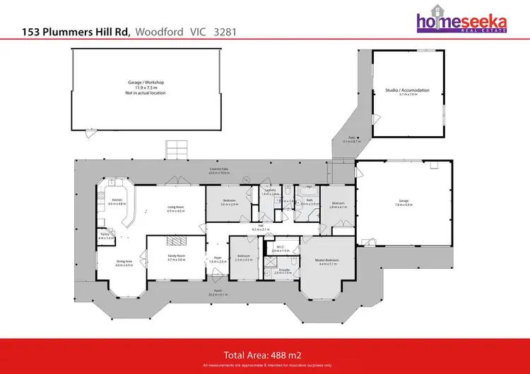 Floorplan of Homely house listing, 153 Plummers Hill Road, Woodford VIC 3281