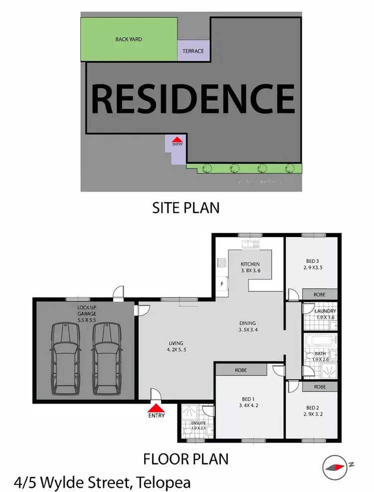 Floorplan of Homely villa listing, 4/5 Wylde Street, Telopea NSW 2117
