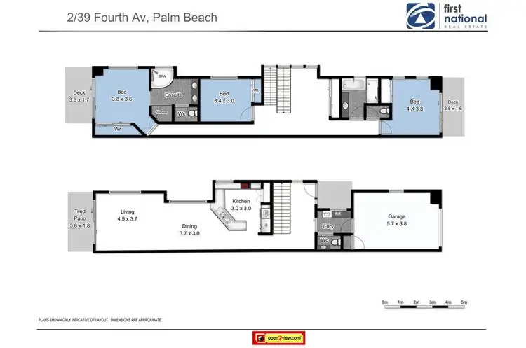 Floorplan of Homely semi-detached listing, 1/39 Fourth Avenue, Palm Beach QLD 4221