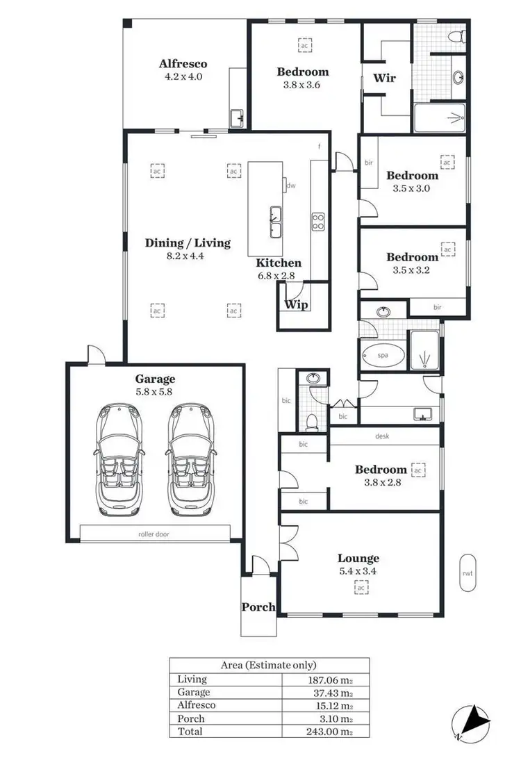 Floorplan of Homely house listing, 2 Stuart Court, Hallett Cove SA 5158