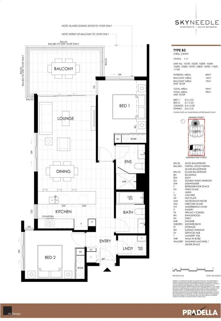 Floorplan of Homely house listing, 11109/16 Edmondstone Street, South Brisbane QLD 4101