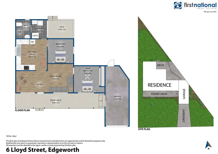 Floorplan of Homely house listing, 6 Lloyd Street, Edgeworth NSW 2285