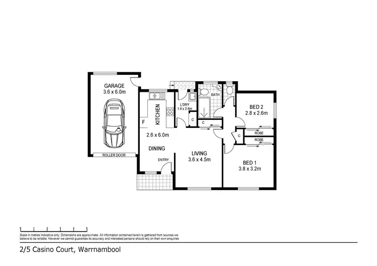 Floorplan of Homely house listing, 2/5 Casino Court, Warrnambool VIC 3280