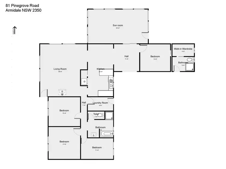 Floorplan of Homely rural property listing, 81 Pinegrove Road, Armidale NSW 2350